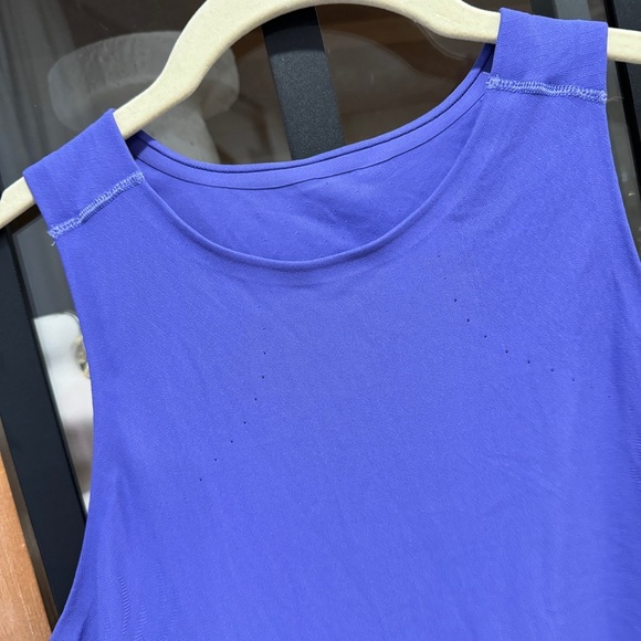 Lululemon SenseKnit Running Tank top Charged Indigo Purple Cropped workout - Picture 6 of 11